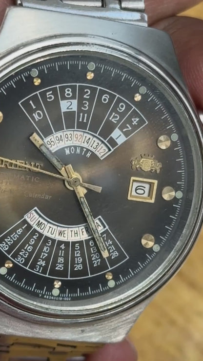 Vintage Orient Multi Year Calendar Watch