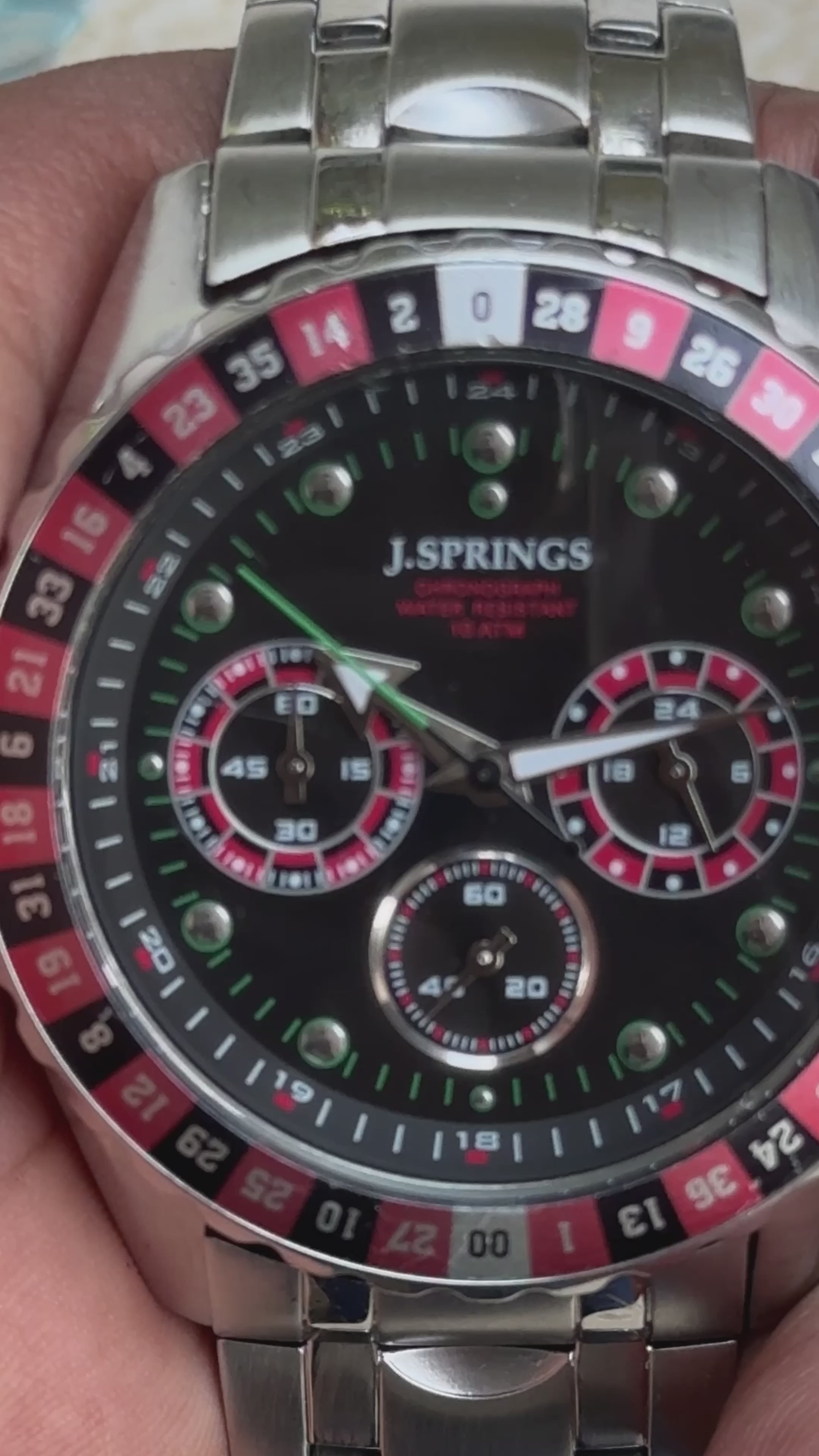 J. Springs by Seiko Instruments Inc. Men's Chronograph Watch